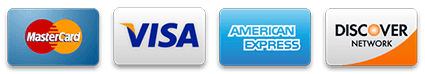 Accepted payment methods. Mastercard, Visa, American Express, Discover